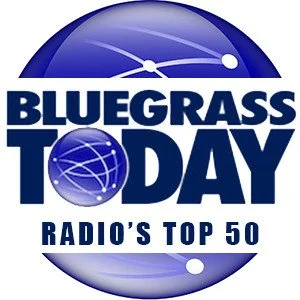 Bluegrass Today logo with a globe and the text 'Radio's Top 50'.