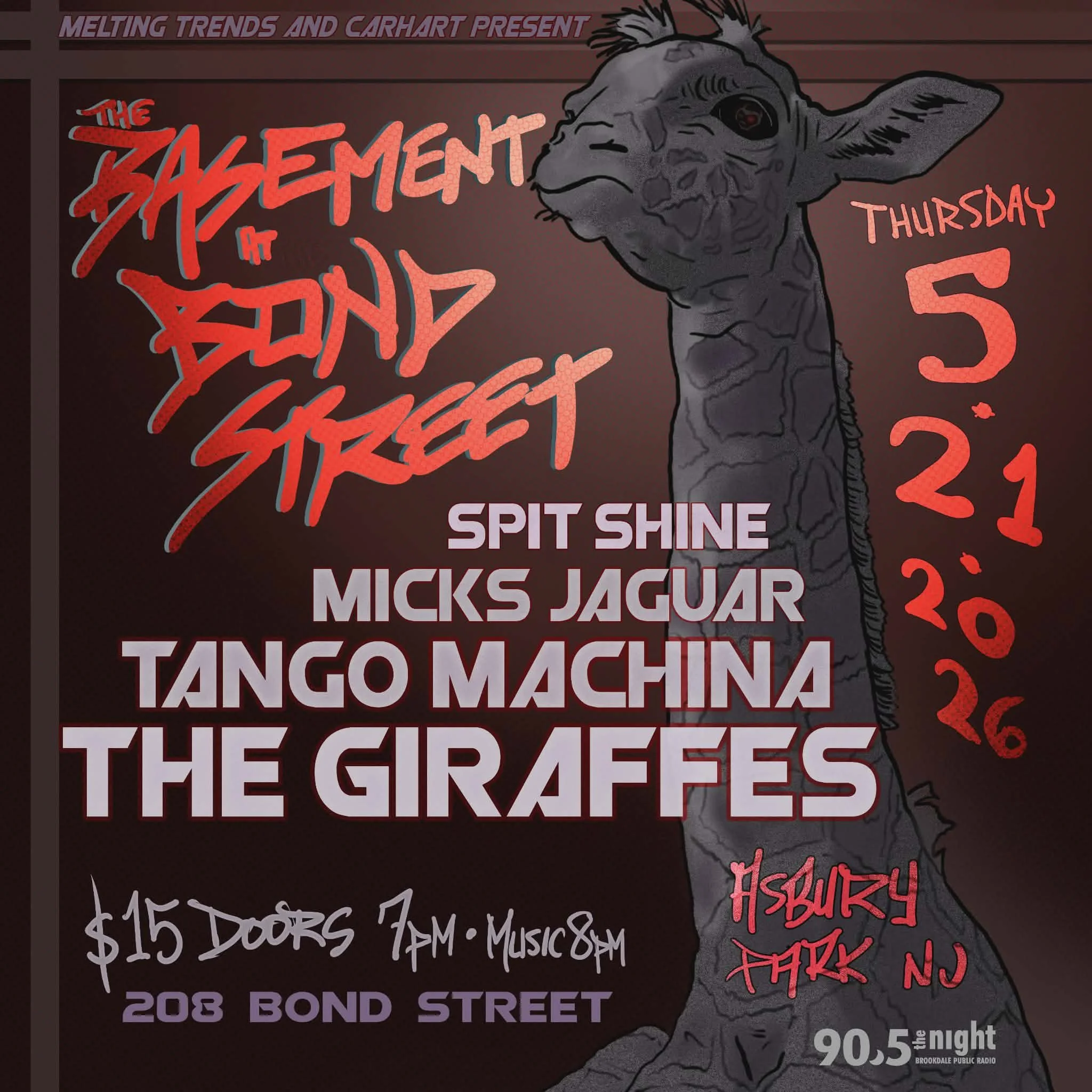 5/21/26 | The Giraffes | Tango Machina | Mick's Jaguar | Spit Shine