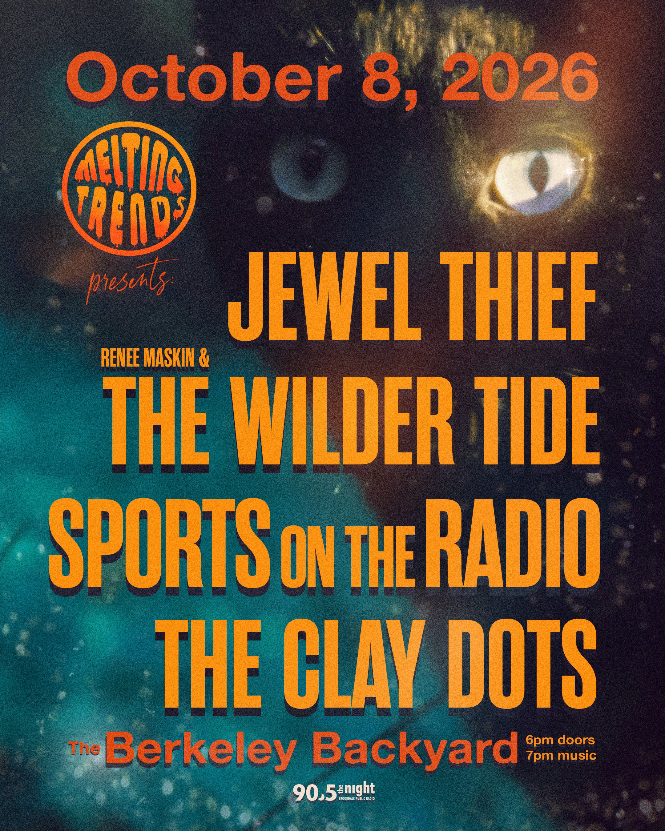 10/8/26 | Renee Maskin & the Wilder Tide with Tide Bends, The Clay Dots, and Jewel Thief