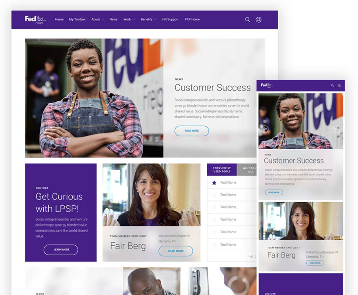 FedEx Freight Intranet Redesign