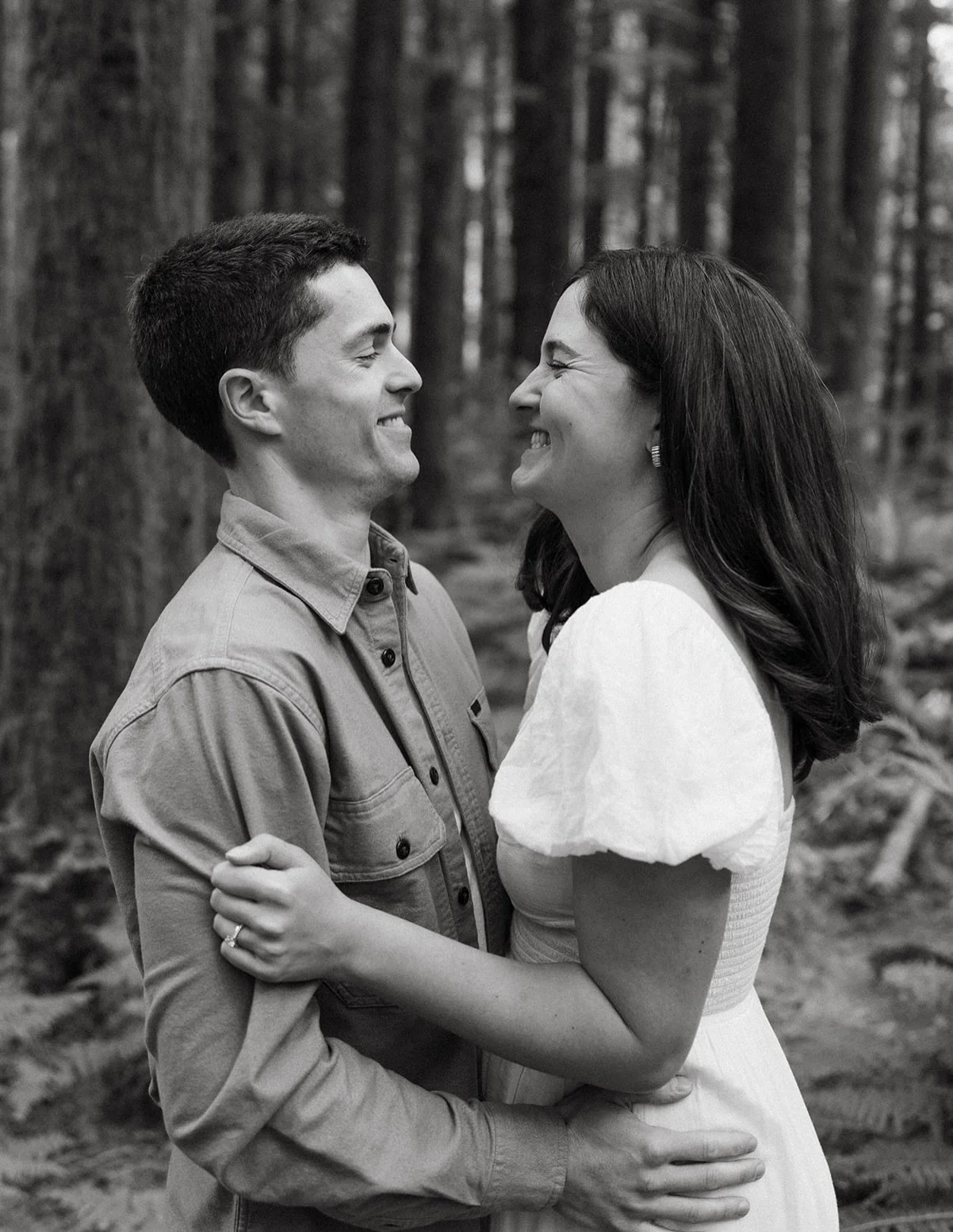 I love the way you can see the excitement and giddiness on Emily and Scotty&rsquo;s faces throughout these photos. These are their engagement photos and they quite literally can&rsquo;t wait to marry one another. 

And man do I love a candid, cinemat