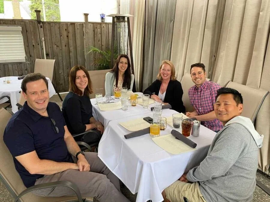 Right to Left: Mark L, Monica, Lindsay, Allison, Sean & Mark T