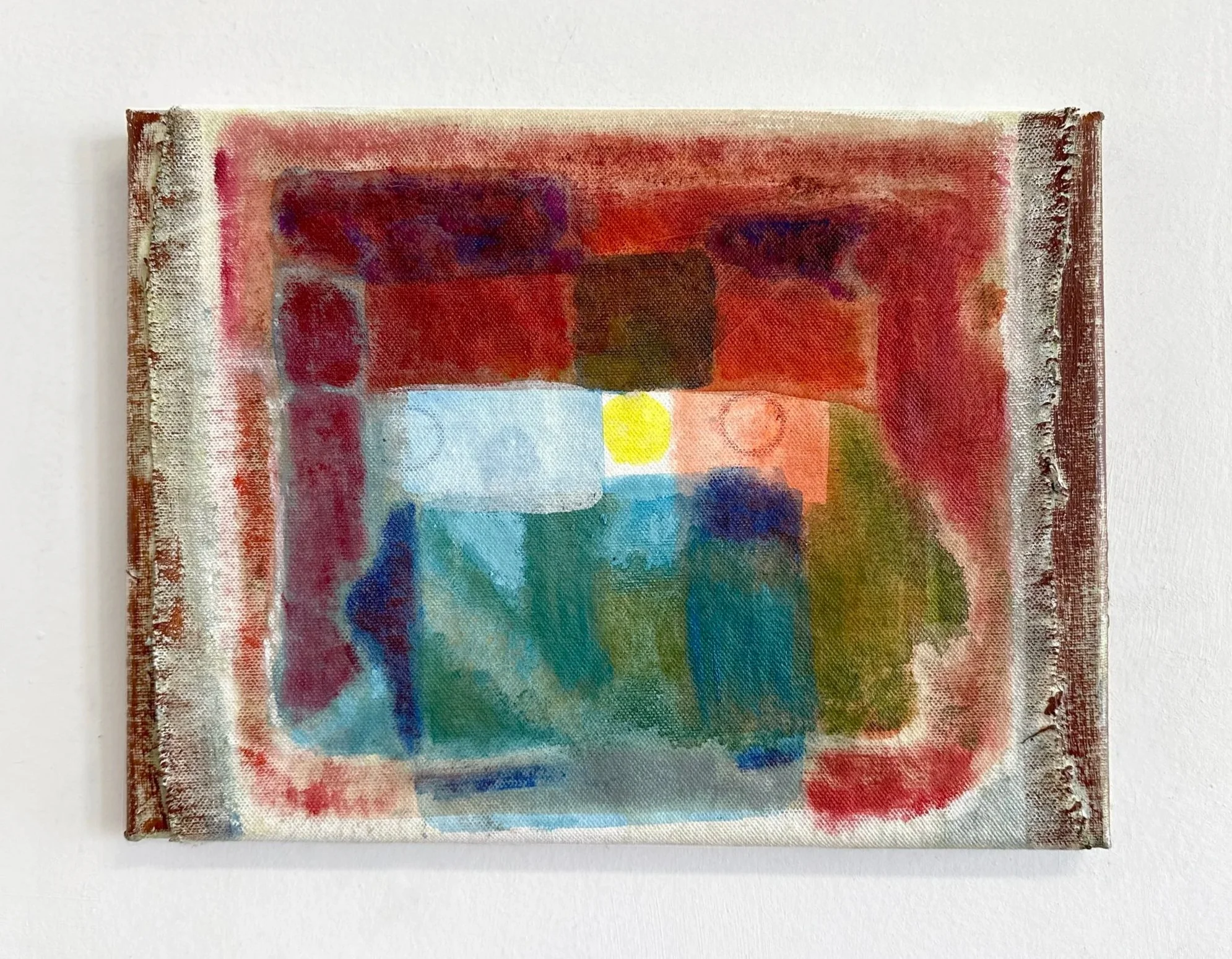 Erin Hunt,  Artificial Artifacts , 2023, oil, ink, coloured pencil on canvas on canvas. Courtesy of the artist.