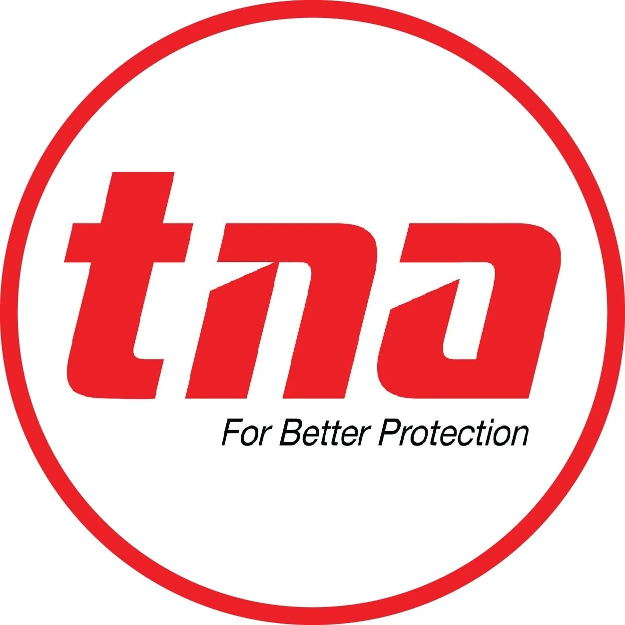 Tata logo in red with the slogan 'For Better Protection' underneath, enclosed in a red circle.