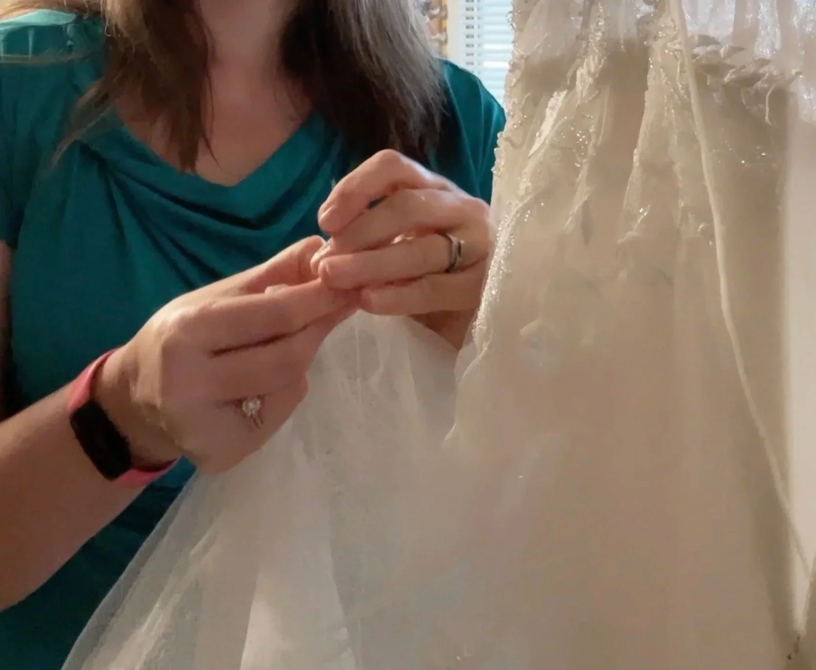 Rarely Does a Wedding Dress Fit Perfectly Off the Rack