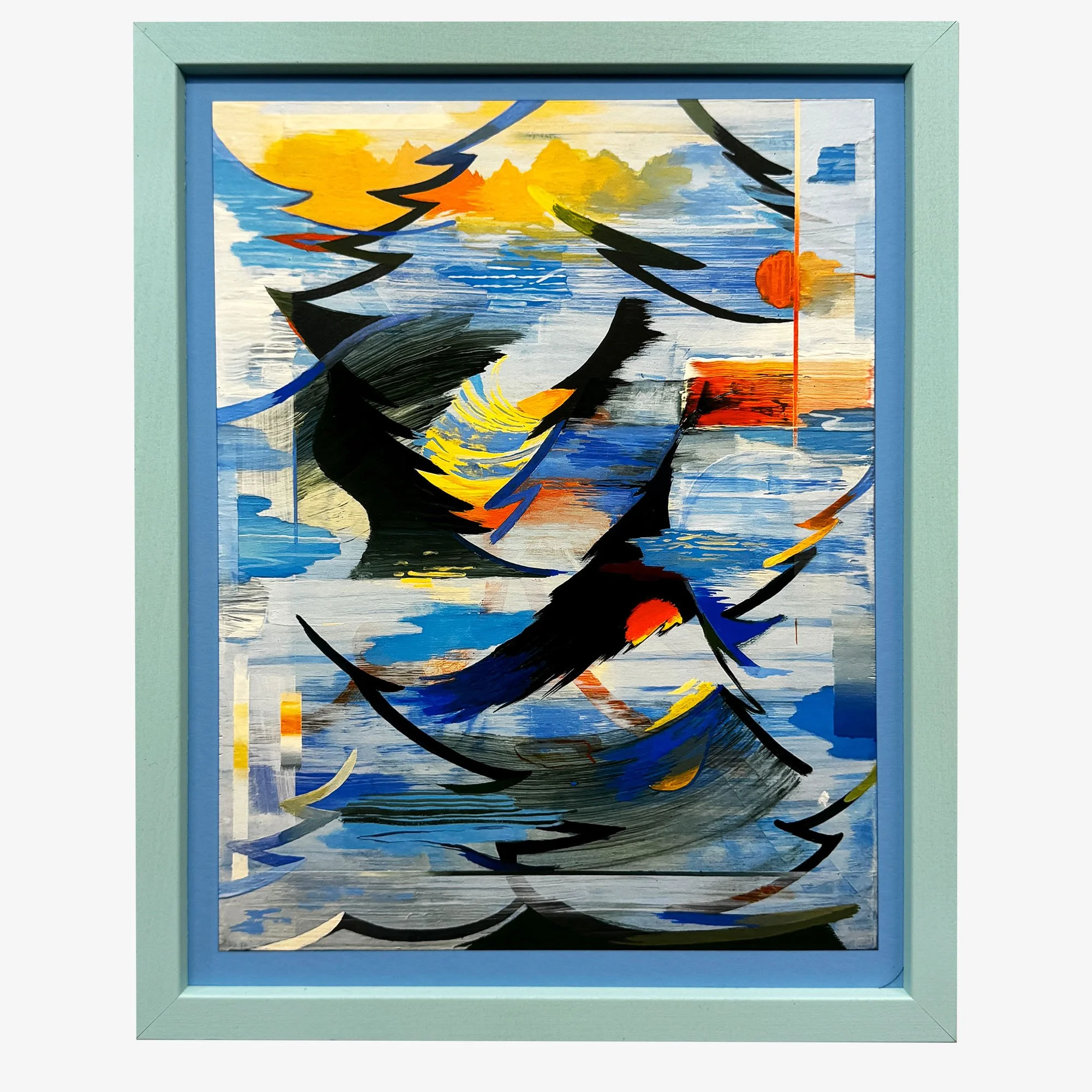 Catherine's Calm (Vermillion) framed print