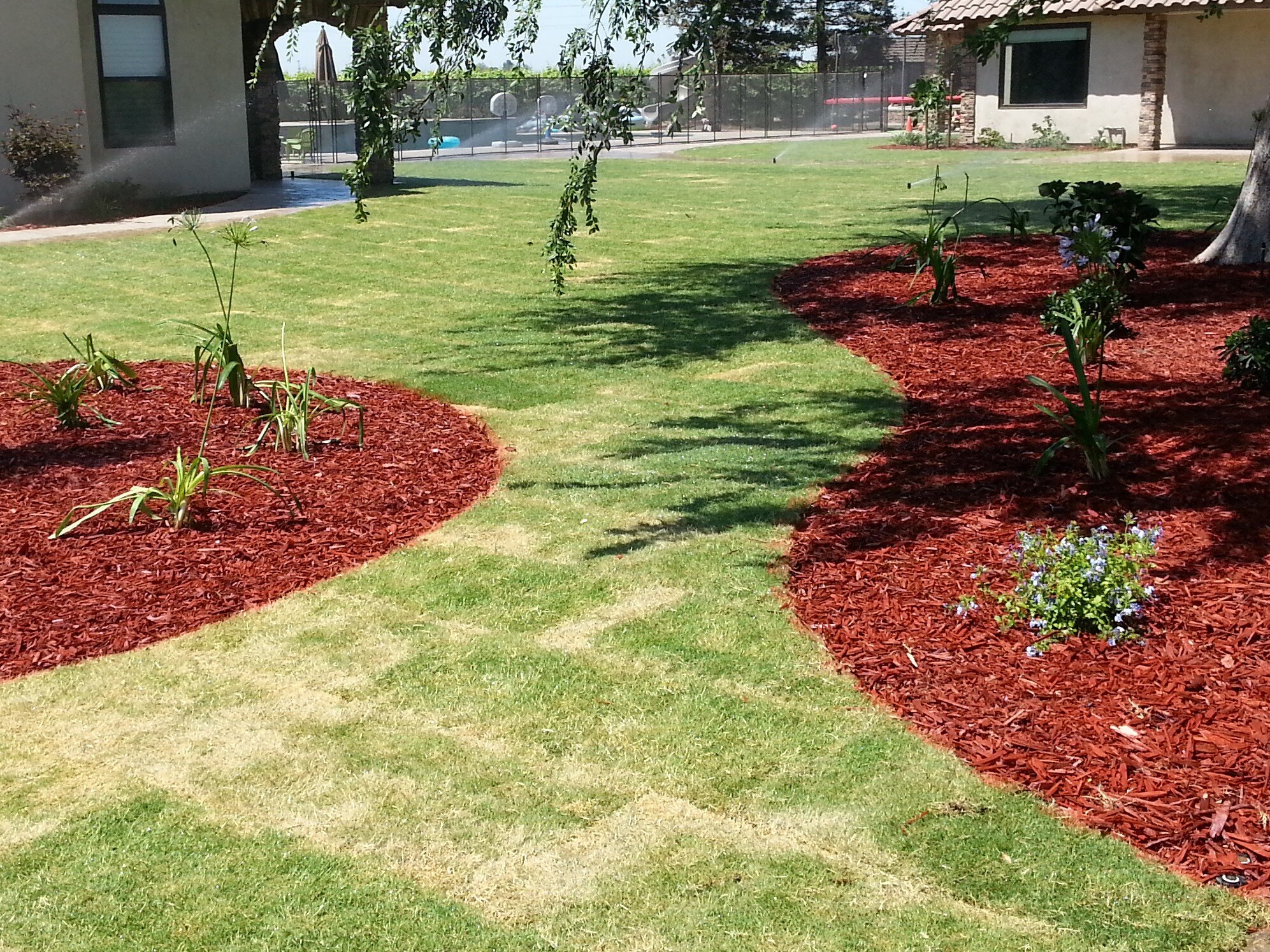 Image of 2 yards of red mulch