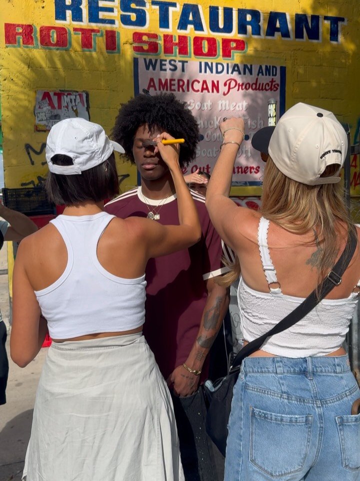 Baby&rsquo;s first time on set! All roads lead back to Dade. The &lsquo;Summer Edit&rsquo; launched today.