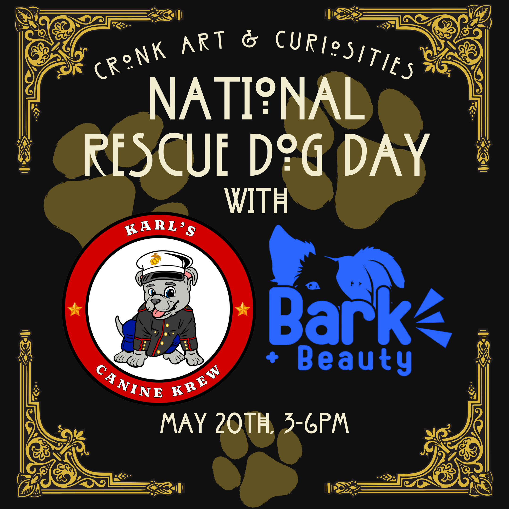 National Rescue Dog Day with Karl's Canine Krew & Bark & Beauty Co.