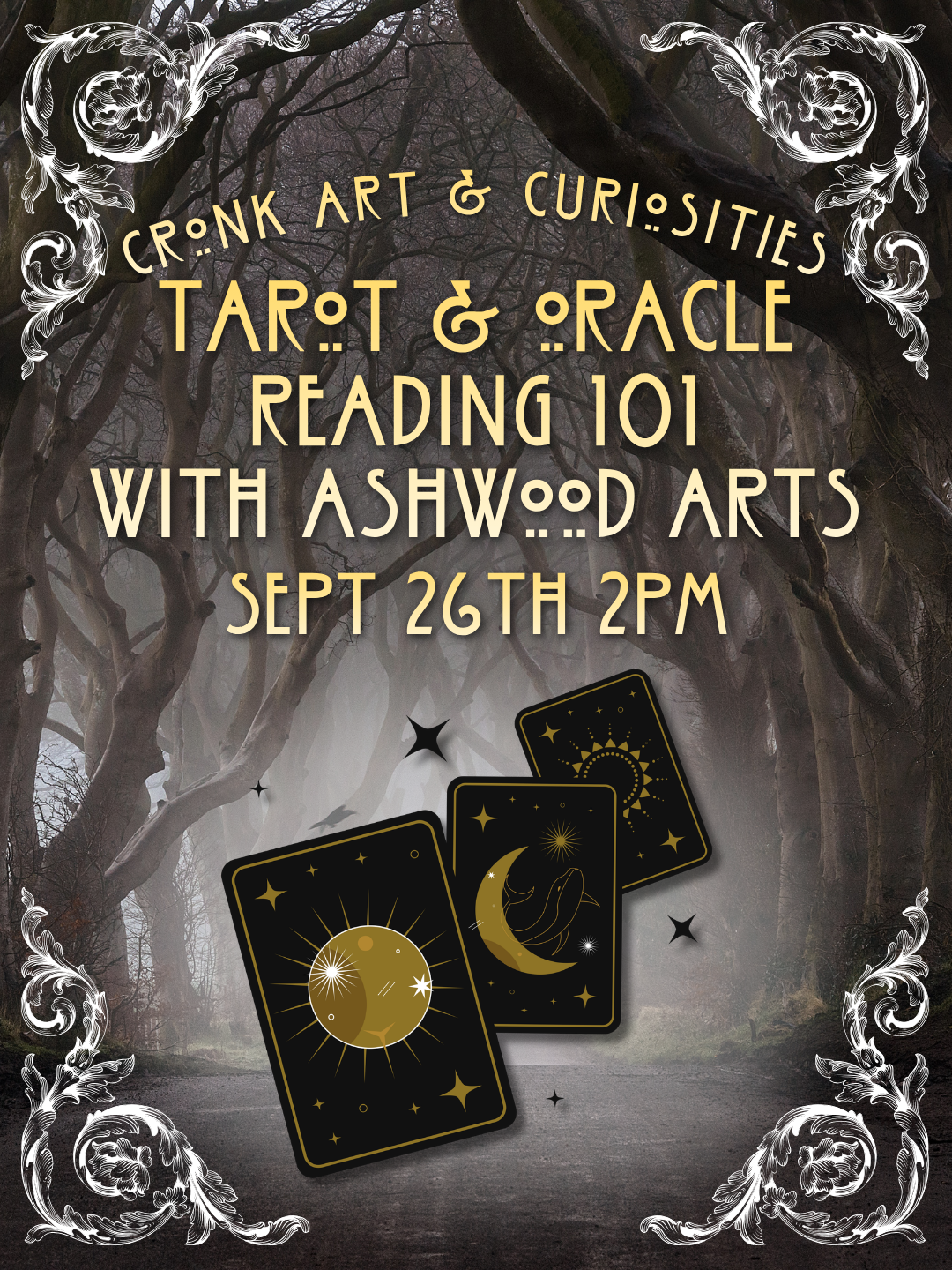 Tarot & Oracle Reading 101 with Ashwood Arts | Sept. 26TH 2PM