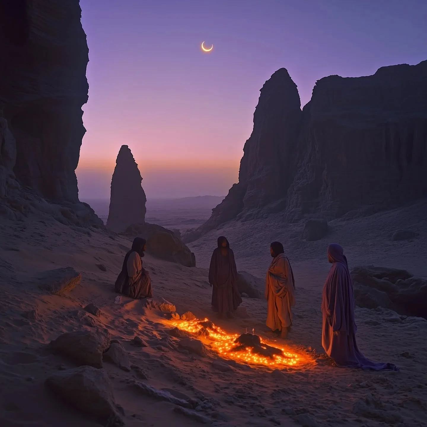 In 2037, nomads in Yemen&rsquo;s Hadhramaut desert spotted a glowing orange shimmer on the horizon&mdash;what they thought was a distant fire turned out to be an unclassified bioluminescent bloom.

Later dubbed Al-Nubuwwah, the translucent, orchid-li