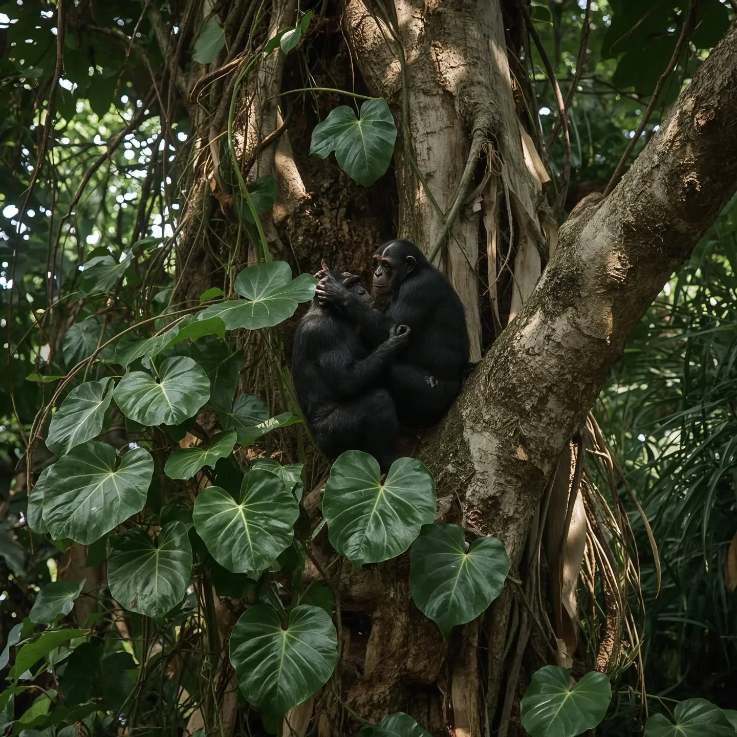 BotanicFables // Entry #JG-01

Common Name: The Goodall Vine / The Observer's Cradle
Scientific Name:Chimpanzipanthus observus
Location:The Gombe Stream Rainforest, Tanzania.

The most profound stories aren't always told in words. Deep in Gombe, a vi