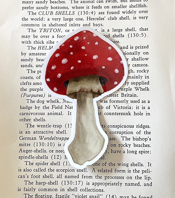 Single Toadstool Sticker