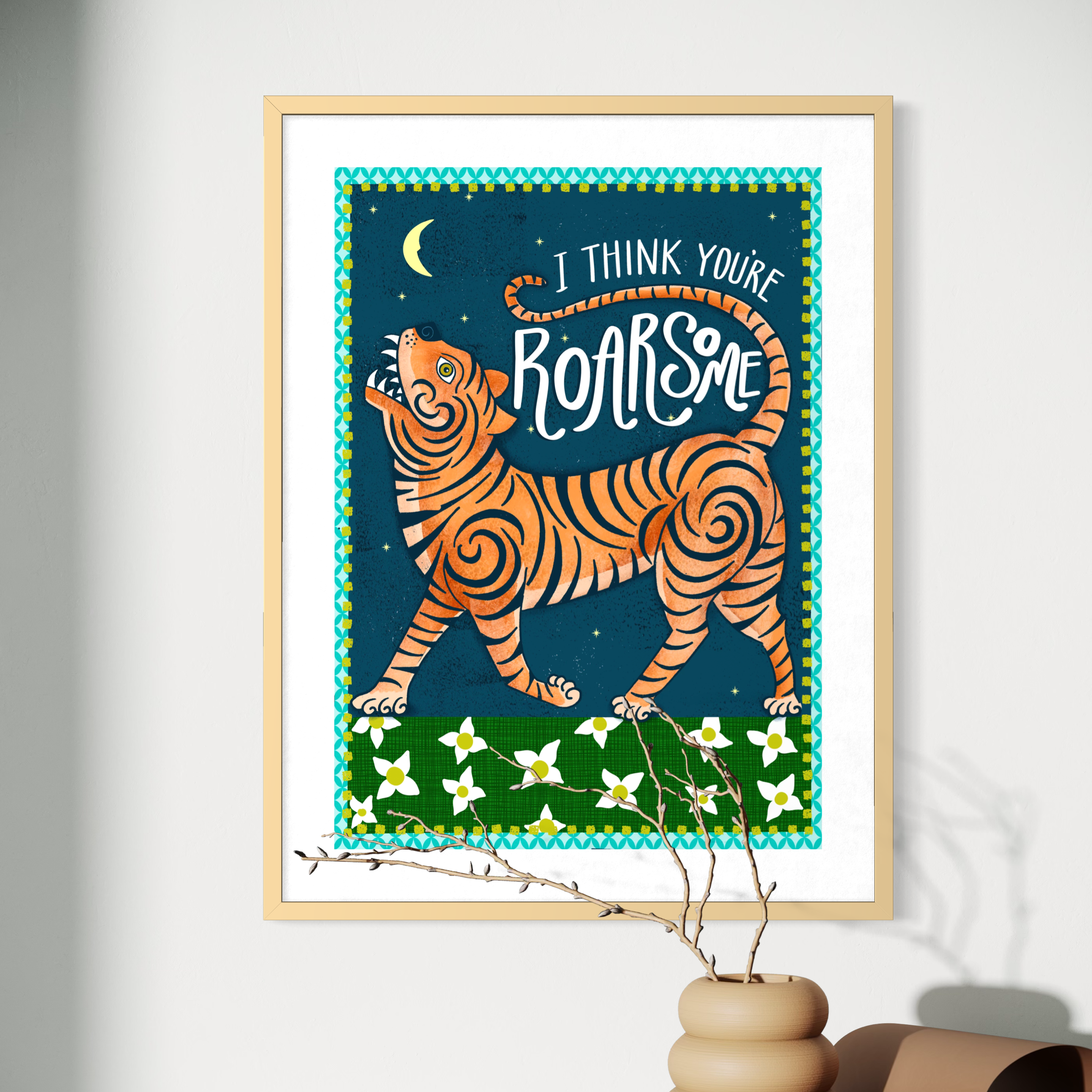 Tiger Moon Print