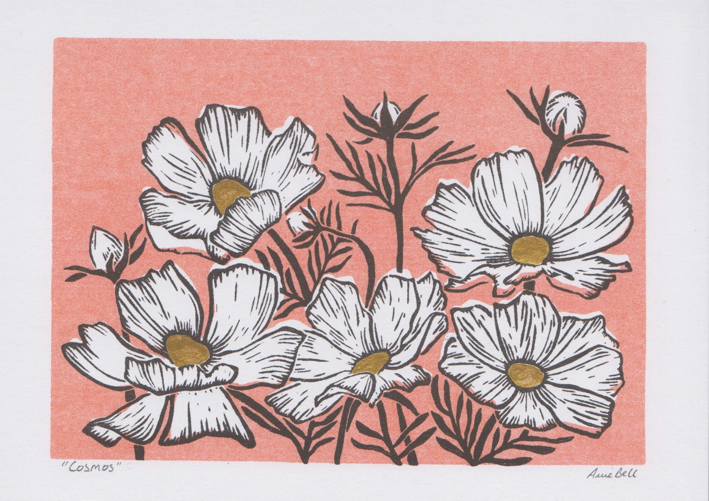 Cosmos - Limited Edition Lino Print