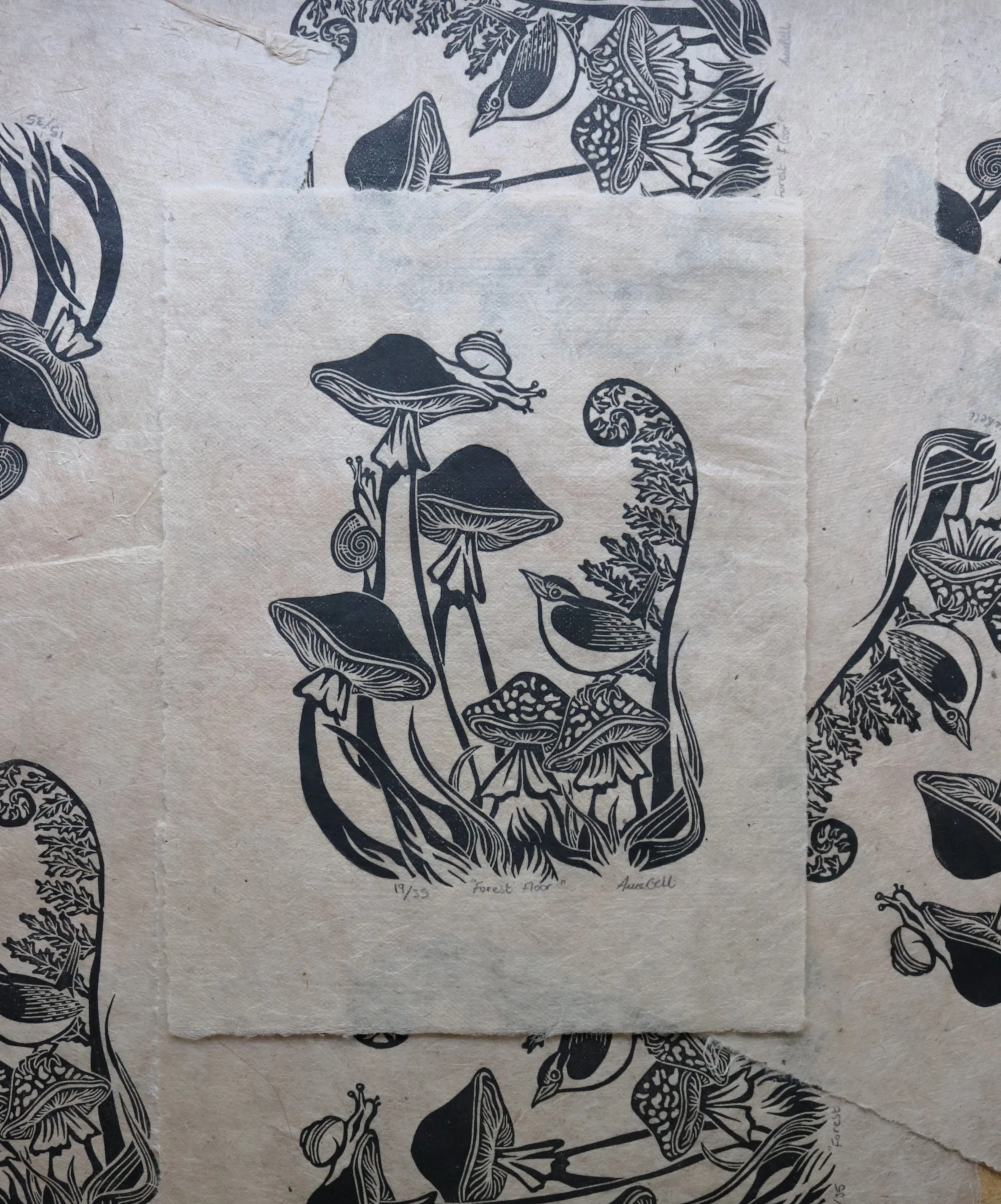 Forest Floor - Limited Edition Lino Print