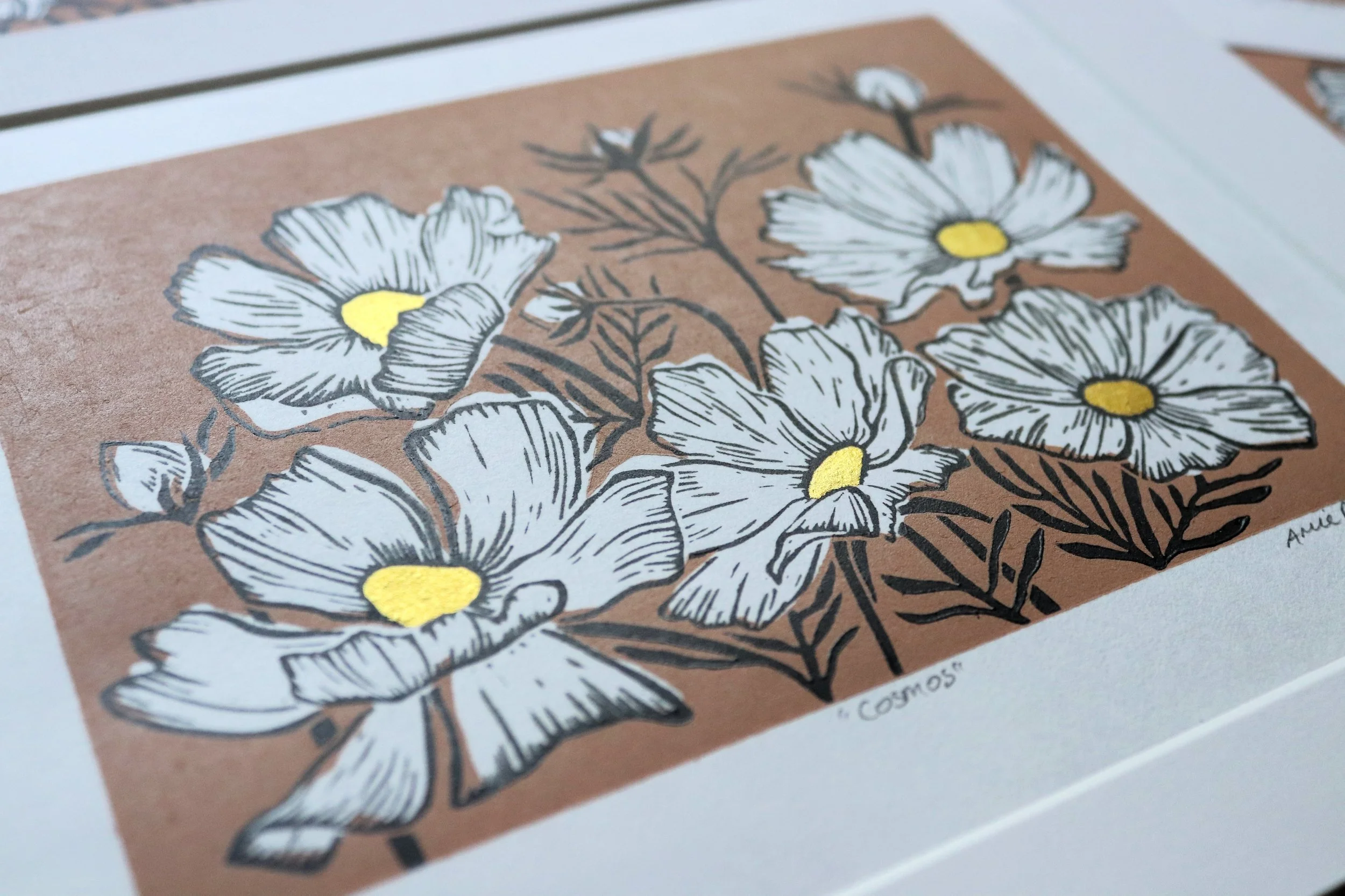 Cosmos - Limited Edition Lino Print