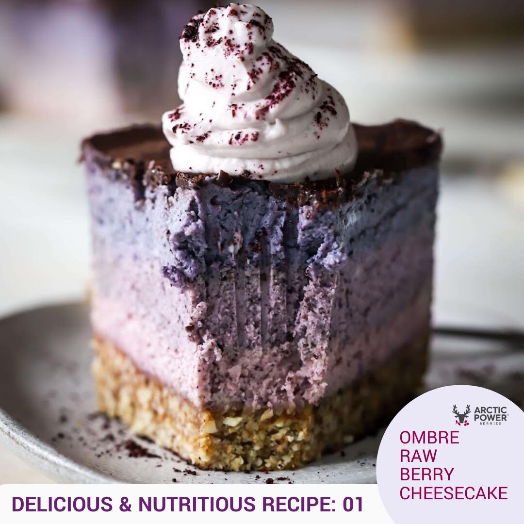 Delicious &amp; Nutritious  recipe 01: Ombre Raw Berry Cheesecake 😍 

Just look at all those vibrant, natural colours!! 🍓🫐