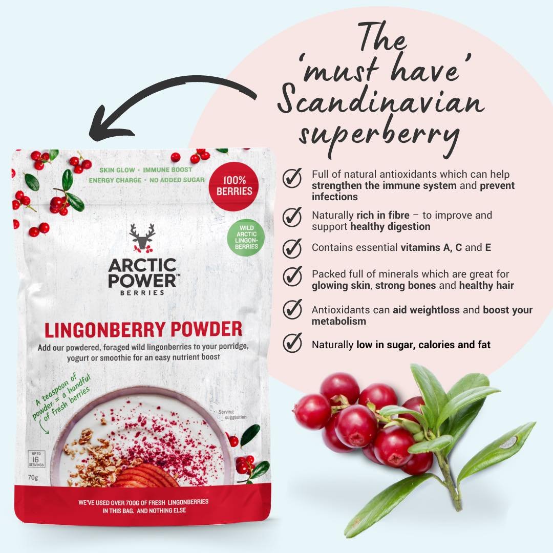 There is a reason Scandinavians go wild over this berry! 

Packed full of natural antioxidants, rich in fibre and full of essential vitamins, this tiny berry may be small, but it&rsquo;s benefits are mighty! 💪🏼💜