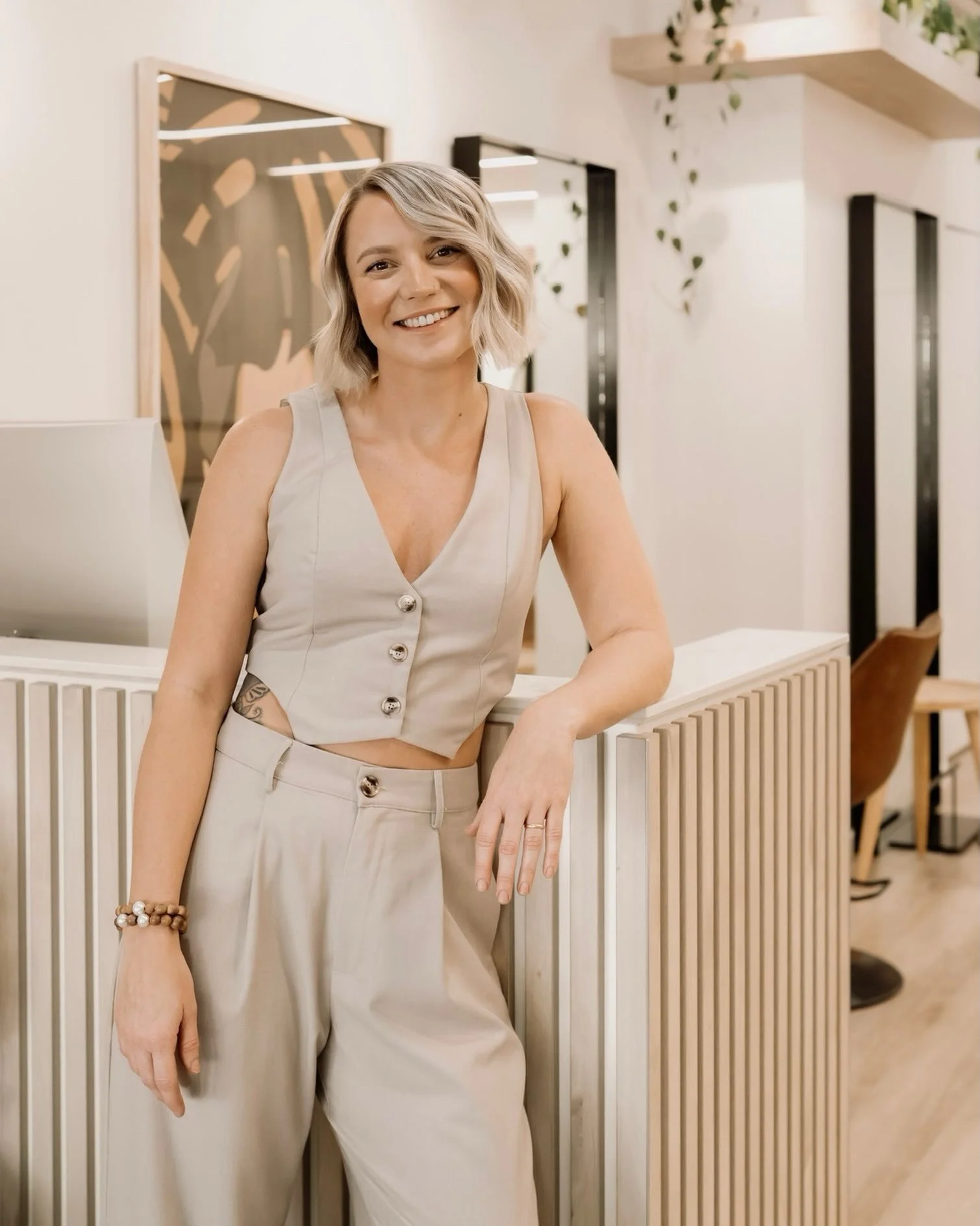 Celebrating four years with @eliza_combculture! 

We are so lucky to have you, your talent and your beautiful energy in the salon 💫

#darwinhairdresser #darwinhairsalon #blonde #oandm #originalmineral