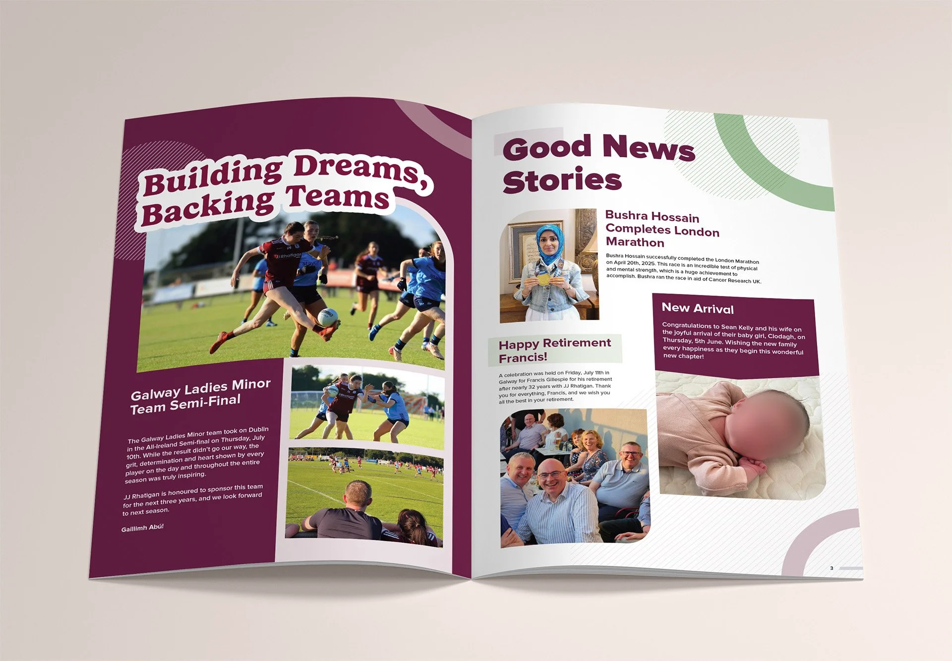 Newsletter spread 1