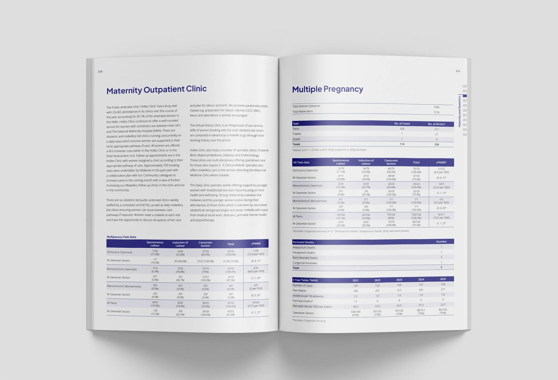 National Maternity Hospital Annual Report 2026: Data Spread