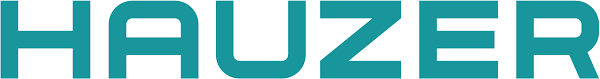 Hauzer logo in teal text against a white background.