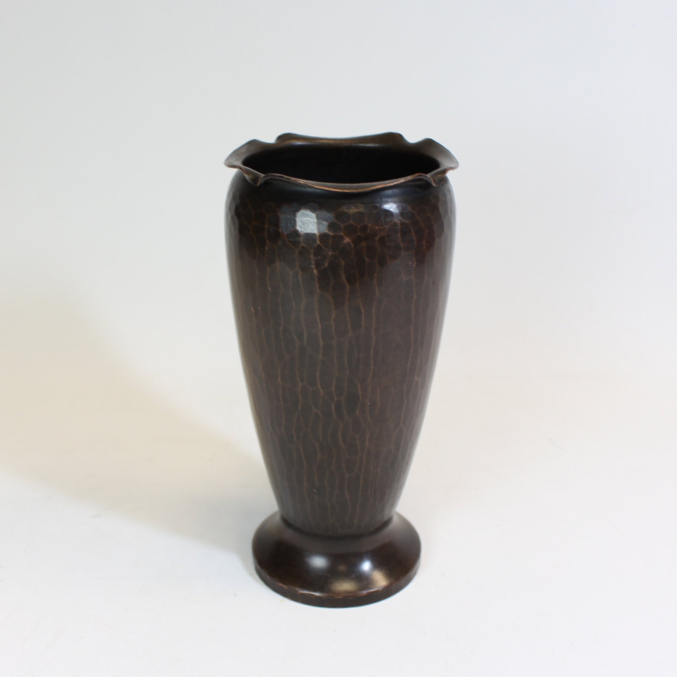 SOLD, Roycroft Curly Top Vase