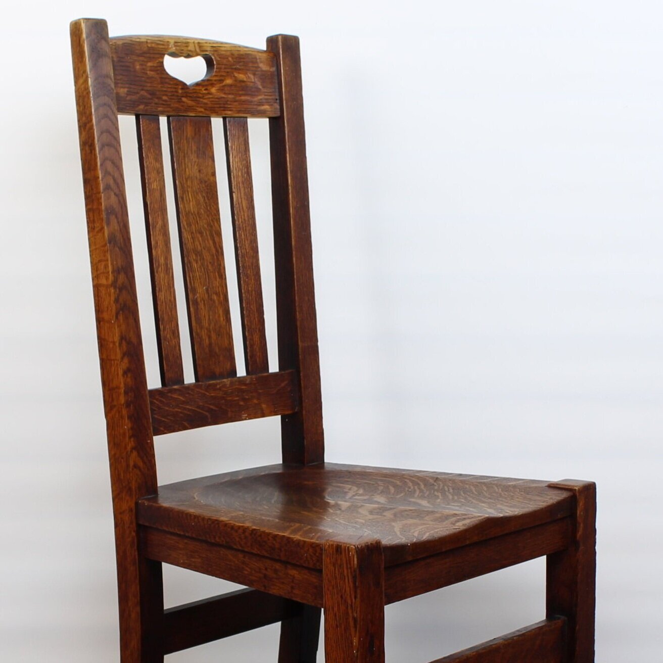 SOLD, Stickley Bros. Heart Cutout Chair