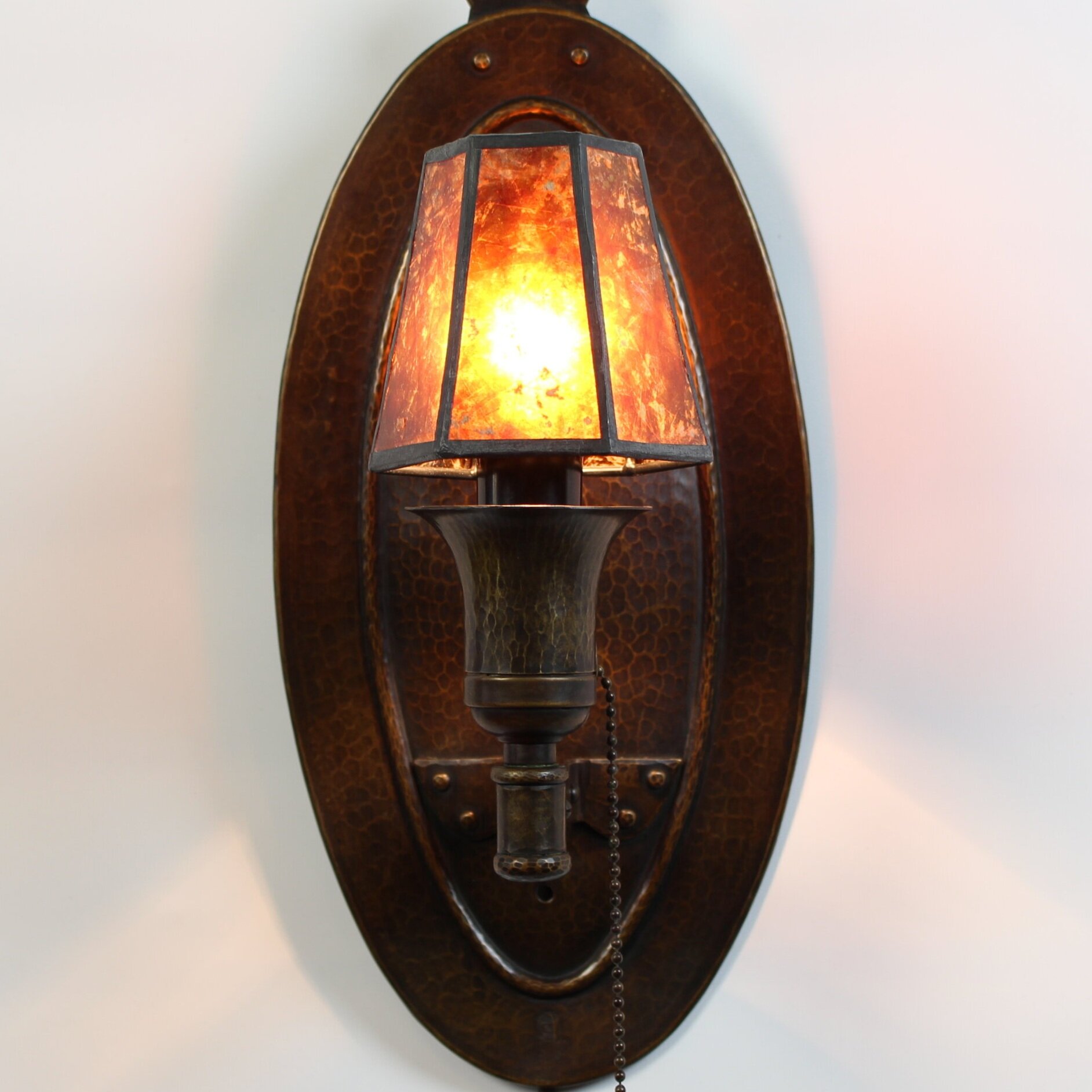 SOLD, Gustav Stickley Electric Wall Sconces