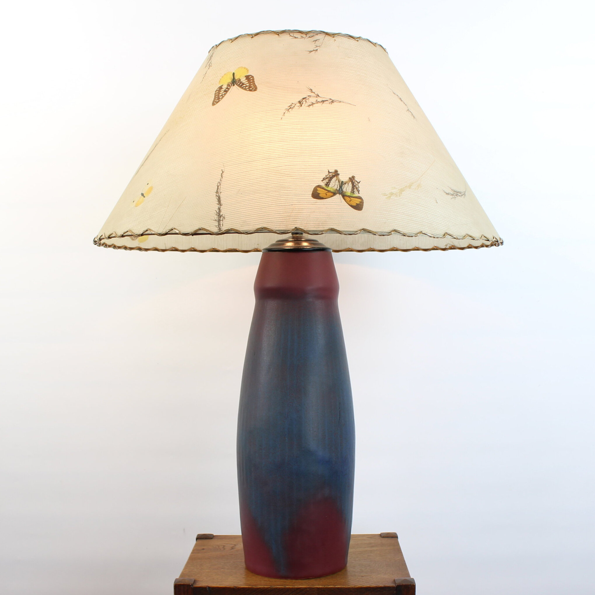 Large Van Briggle Art Pottery Lamp