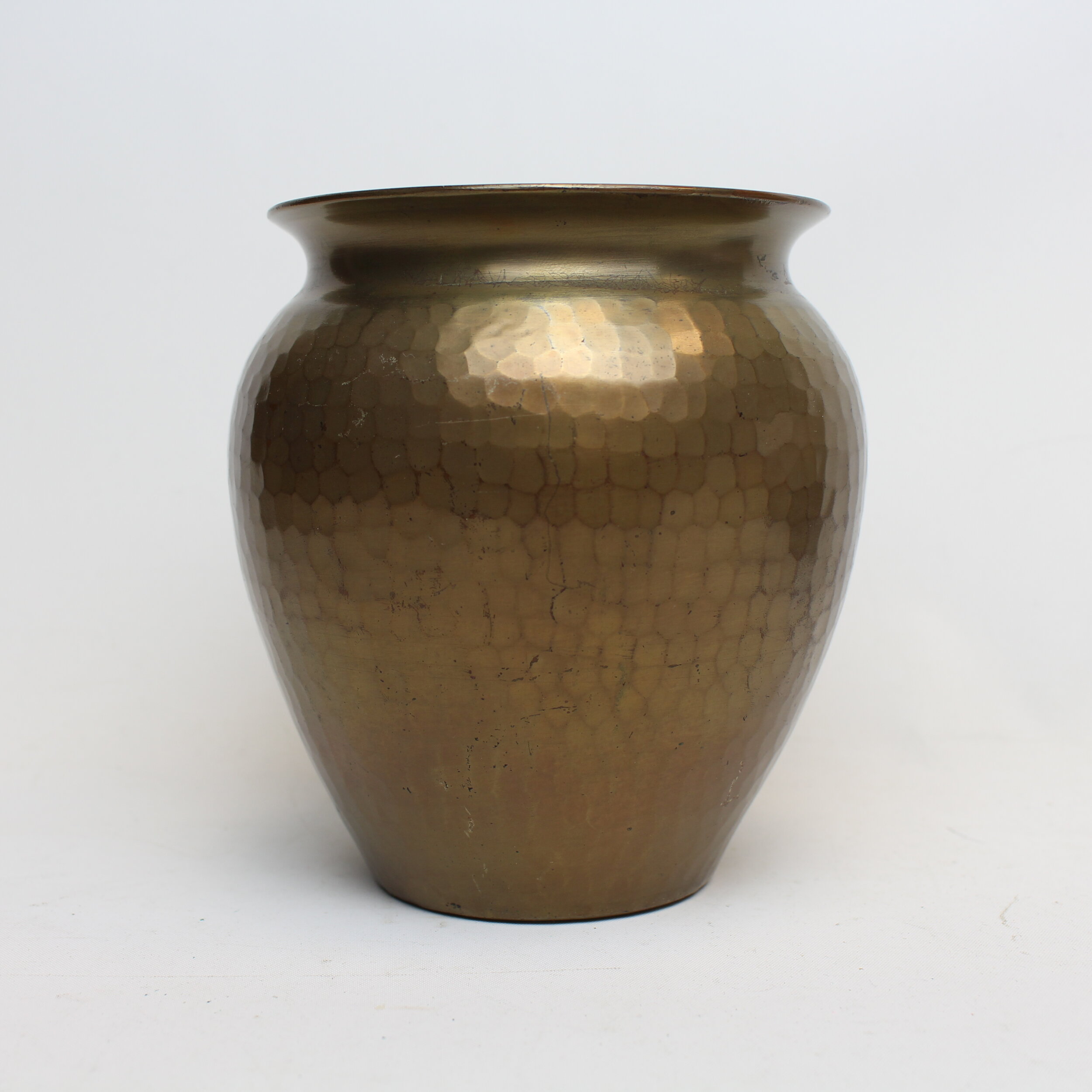Roycroft Bulbous Caramel Toned Vase