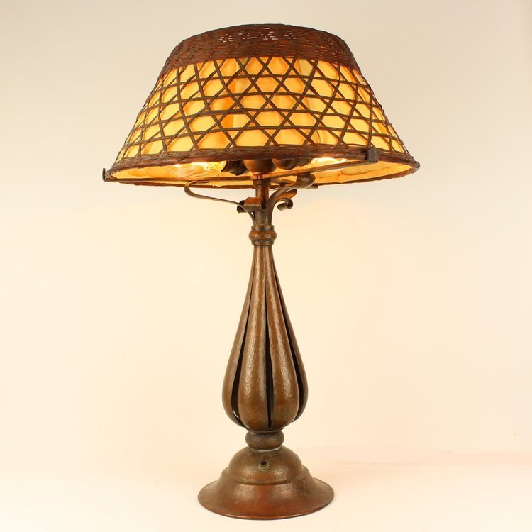 Benedict Hammered Copper Lamp