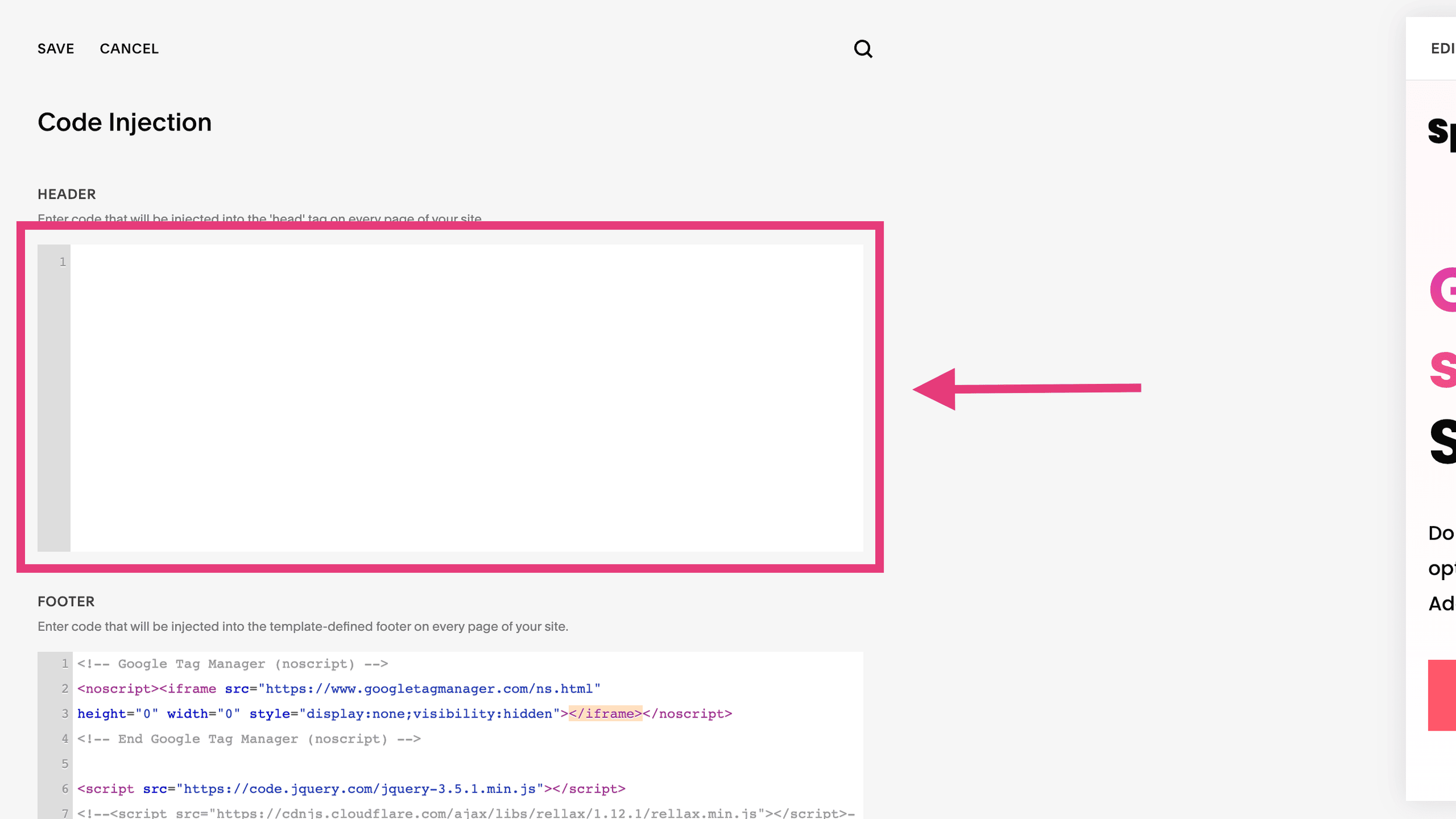 Squarespace Code Based Customization – YXYKU