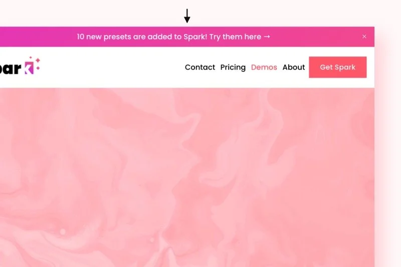 Announcement Bar Effects