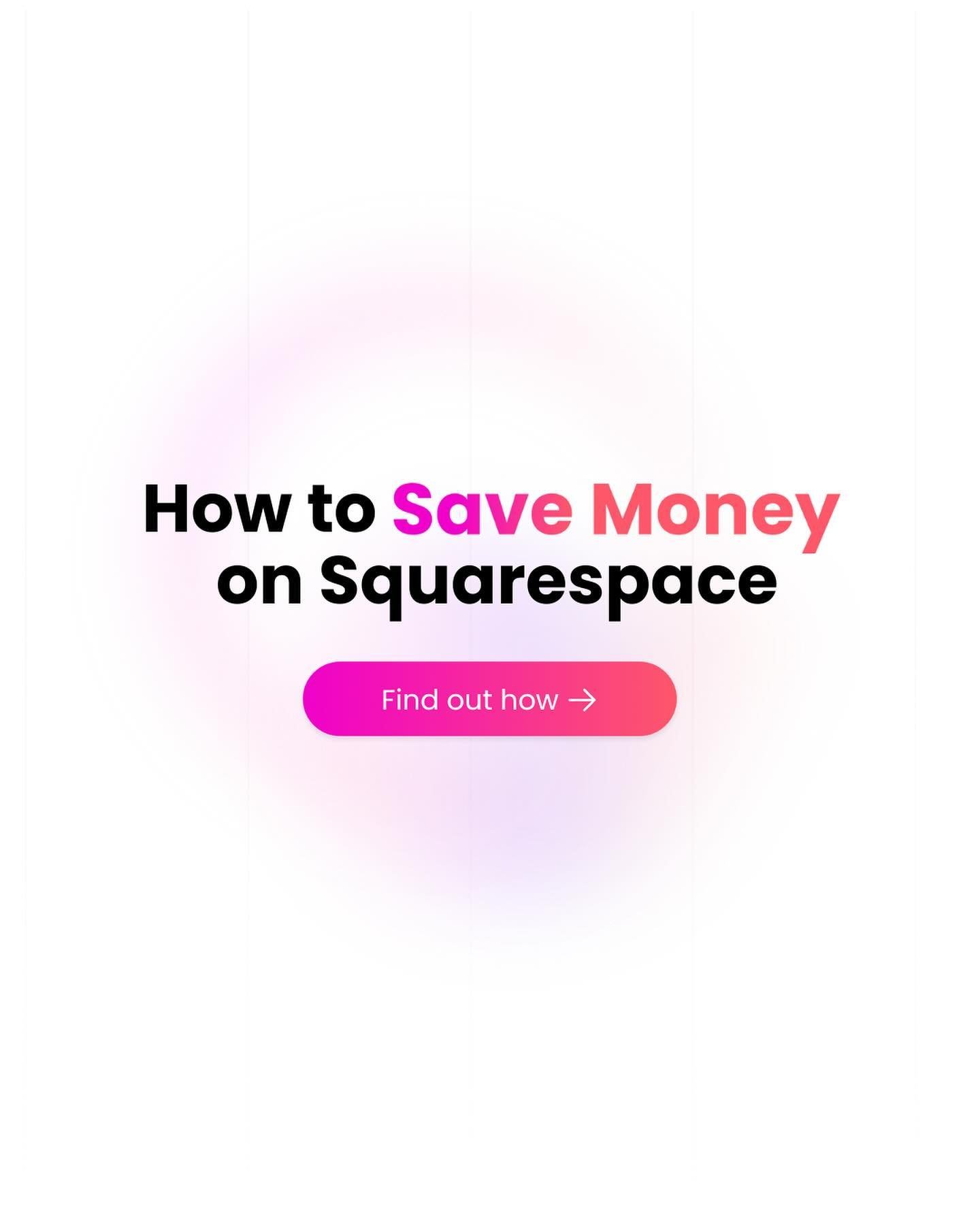 Who doesn&rsquo;t love saving a little money? Especially when it comes to their website 💻

Luckily, Squarespace users have a few ways to do just that! Are you taking advantage of these opportunities? ✨

#squarespace #squarespacetips #squarespacemone