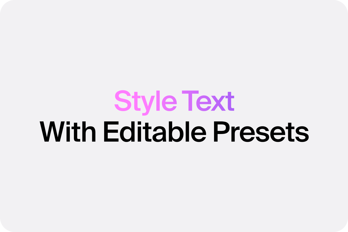 Text Styles