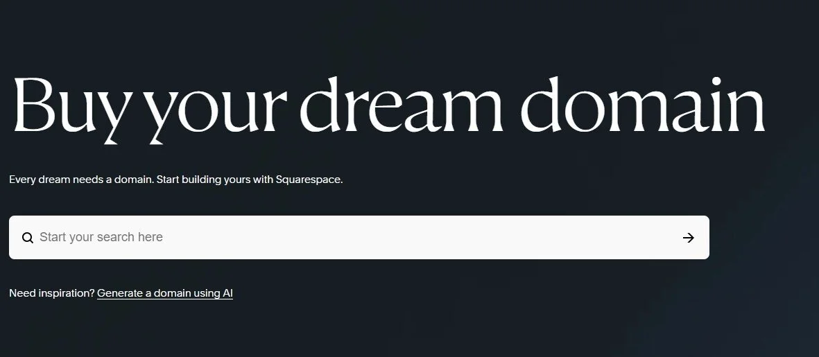 Squarespace domain hosting