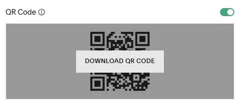 Download QR code button