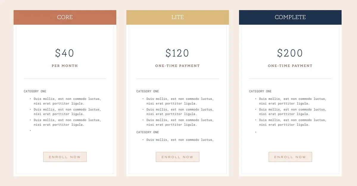 How to Add a Pricing Table in Squarespace (4 Easy Ways)