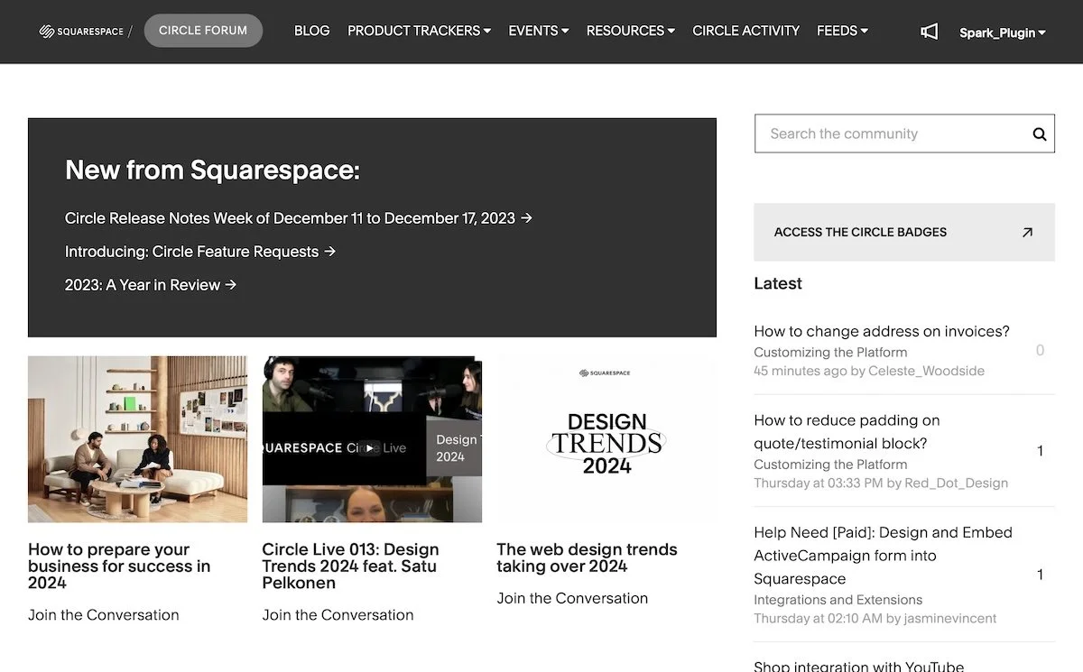 Squarespace Circle 2024 6 MemberOnly Benefits & Discounts