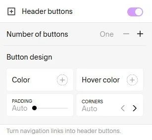 Header menu in Spark Plugin