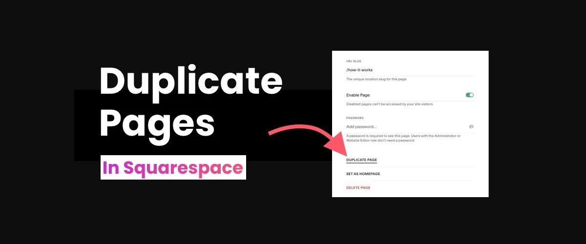 How to Duplicate a Page in Squarespace 3 Easy Steps (2024)