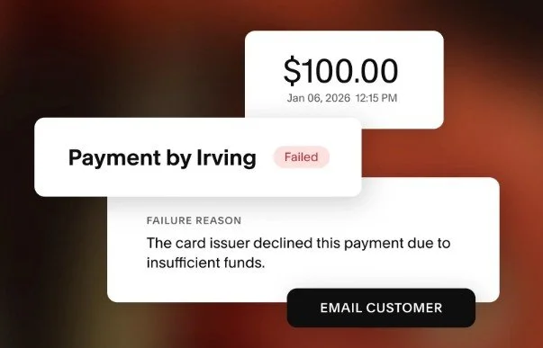 Squarespace Payments error message