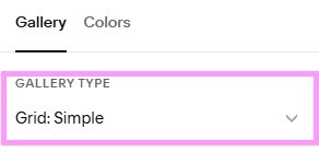 Grid:Simple setting