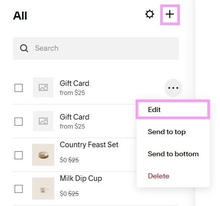 How to edit a service in your store