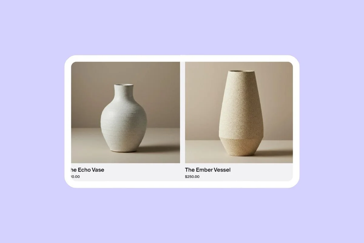 Squarespace product pages main image