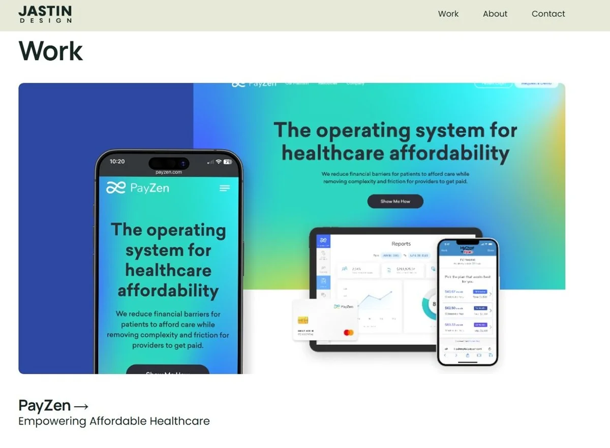 Jastin Design UX portfolio