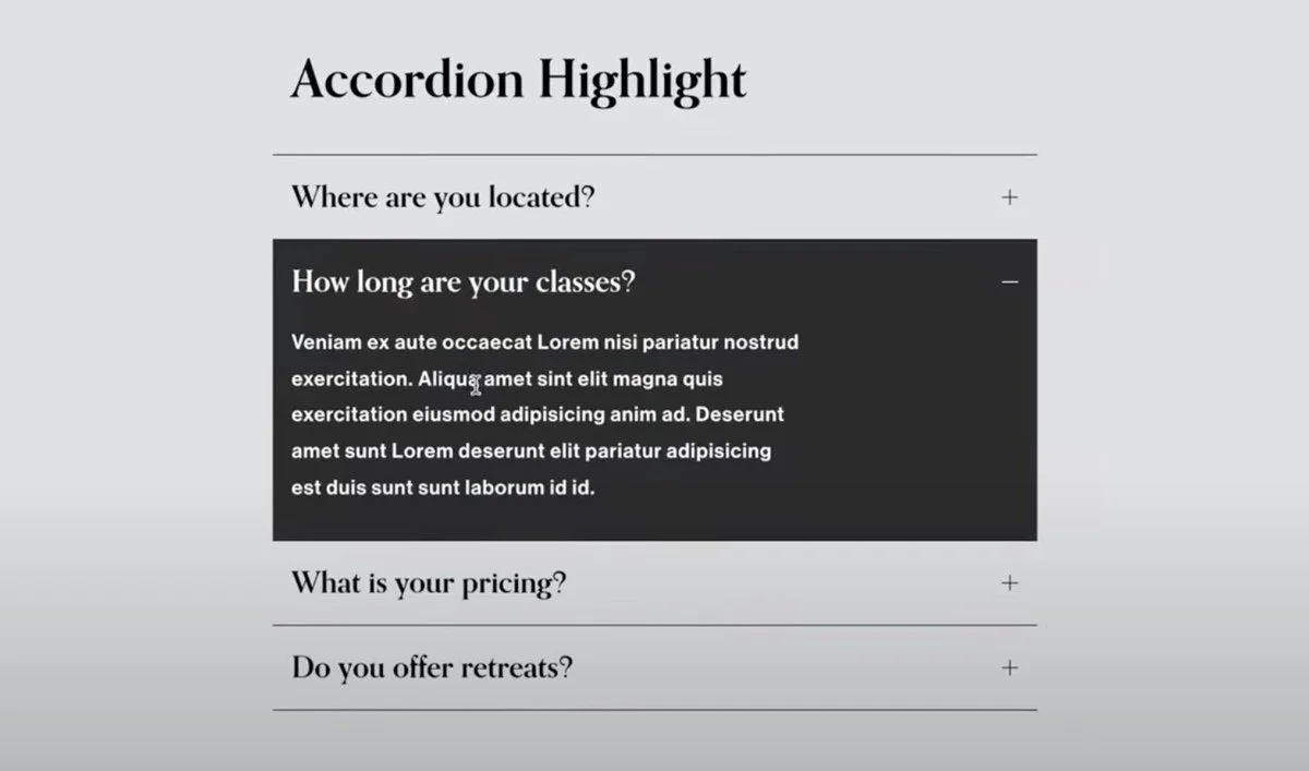 18 Quick Tweaks for Your Squarespace Accordion (2024)