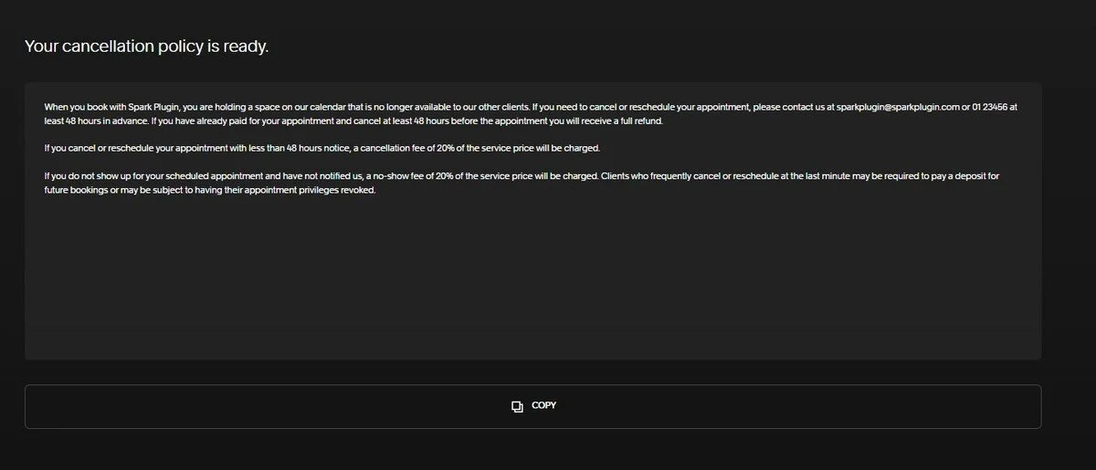 Squarespace cancellation policy